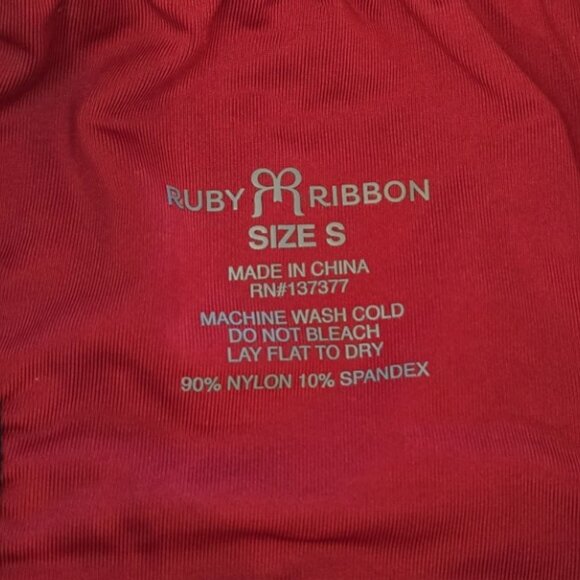 Ruby Ribbon Mesh Racerback Tank #1629 - Picture 7 of 9